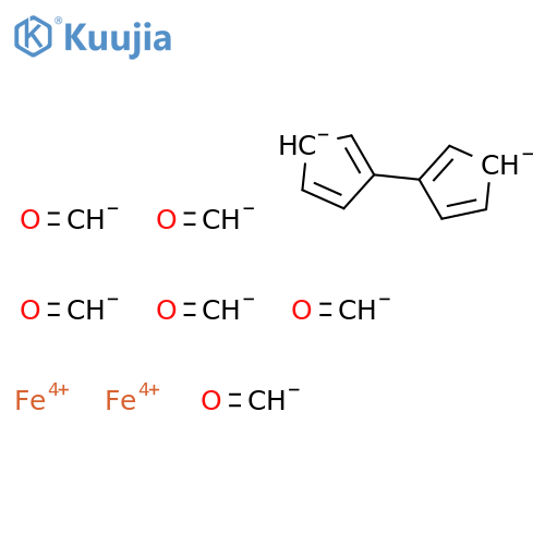 2-Cyclopenta-1,4-dien-1-ylcyclopenta-1,3-diene;iron(4+);methanone structure