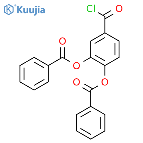BENZOYL CHLORIDE, 3,4-BIS(BENZOYLOXY)- structure