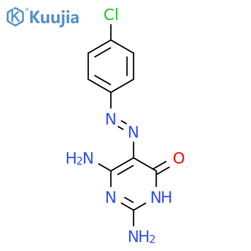 2,6-Diamino-5-2-(4-chlorophenyl)diazenyl-4-pyrimidinol structure