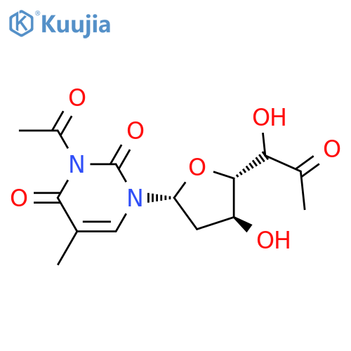 3',5'-Di-O-acetylthymidine structure
