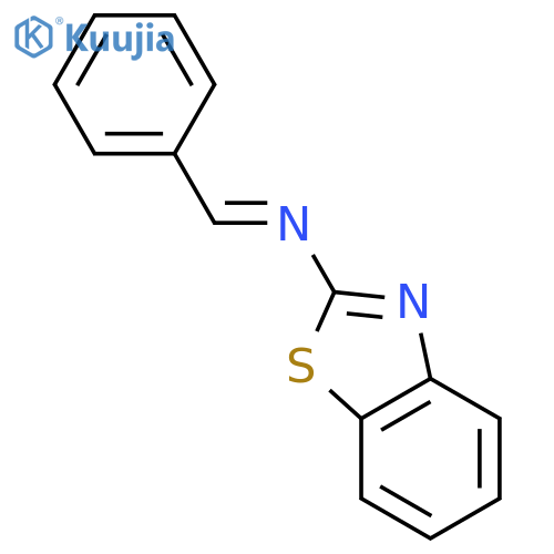 2-Benzothiazolamine, N-(phenylmethylene)- structure