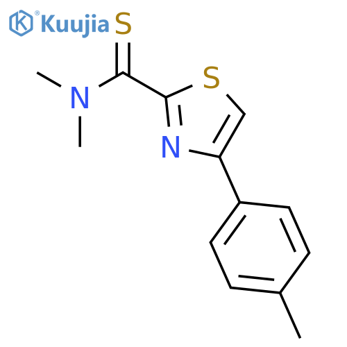 2-THIAZOLECARBOTHIOAMIDE, N,N-DIMETHYL-4-(4-METHYLPHENYL)- structure