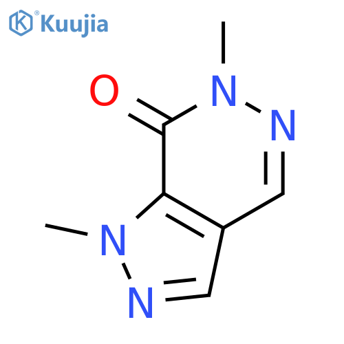7H-Pyrazolo[3,4-d]pyridazin-7-one, 1,6-dihydro-1,6-dimethyl- structure