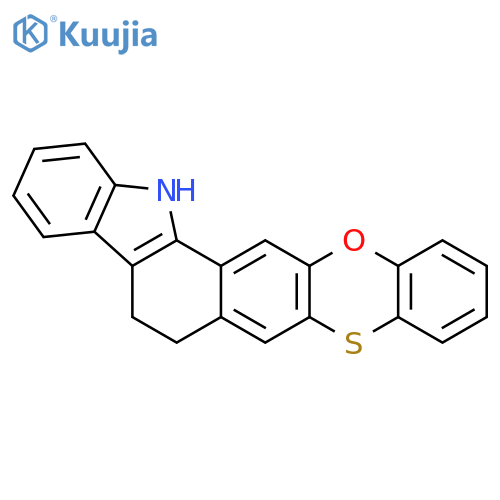 5H-Phenoxathiino[3,2-a]carbazole, 6,15-dihydro- structure