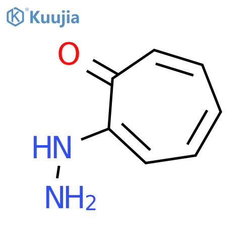 2,4,6-Cycloheptatrien-1-one, 2-hydrazino- structure
