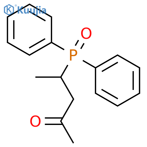 2-Pentanone, 4-(diphenylphosphinyl)- structure