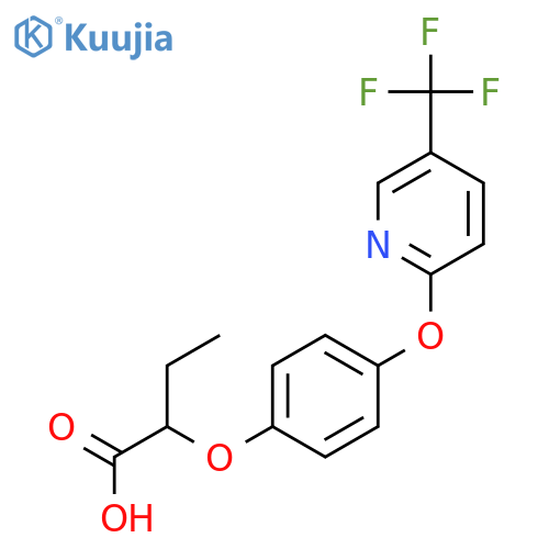 Butanoic acid, 2-[4-[[5-(trifluoromethyl)-2-pyridinyl]oxy]phenoxy]- structure