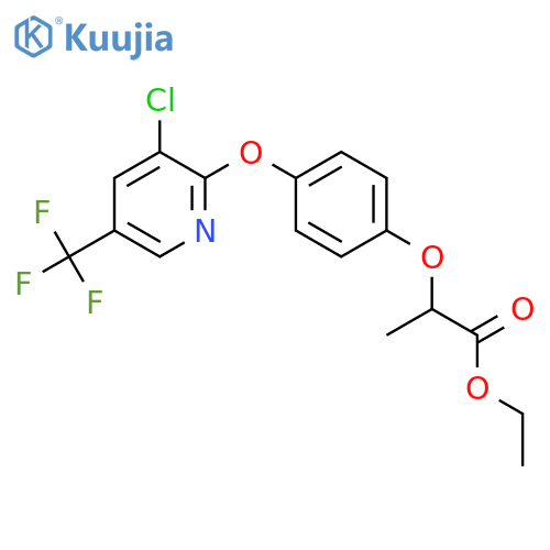 Ethyl 2-(4-((3-chloro-5-(trifluoromethyl)-pyridin-2-yl)oxy)phenoxy)propanoate structure