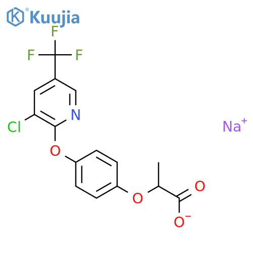 2-4-3-Chloro-5-(trifluoromethyl)pyridin-2-Yloxyphenoxypropanoic acid structure