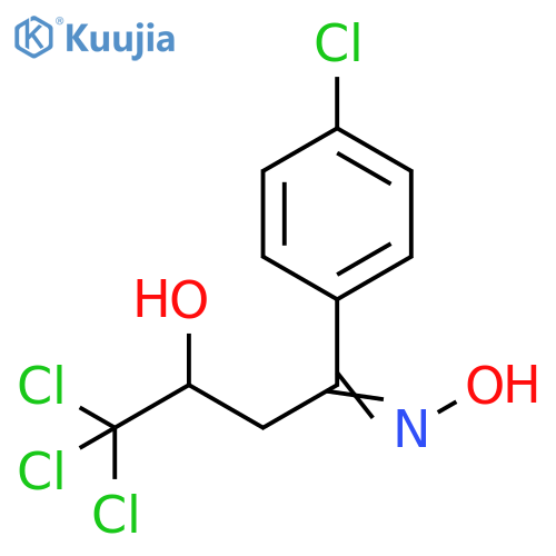 1-Butanone, 4,4,4-trichloro-1-(4-chlorophenyl)-3-hydroxy-, oxime structure