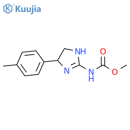 Carbamic acid, [4,5-dihydro-4-(4-methylphenyl)-1H-imidazol-2-yl]-,methyl ester structure
