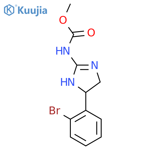 [4,5-Dihydro-4-(2-bromophenyl)-1H-imidazole-2-yl]carbamic acid methyl ester structure