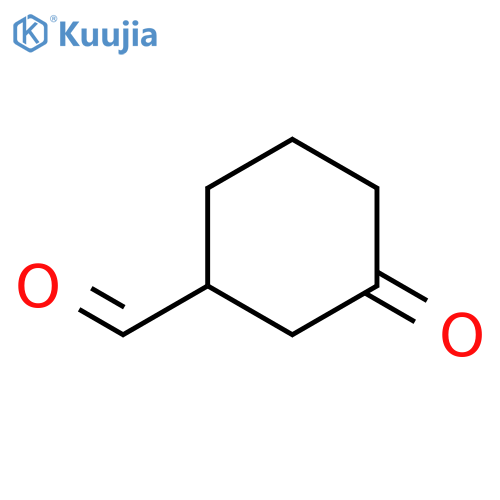 3-oxocyclohexane-1-carbaldehyde structure