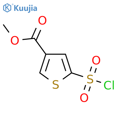 Methyl 5-(chlorosulfonyl)thiophene-3-carboxylate structure
