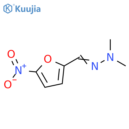 2-Furancarboxaldehyde, 5-nitro-, dimethylhydrazone structure