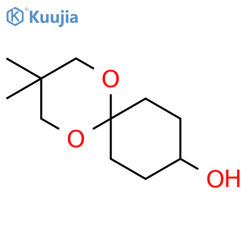 1,5-DIOXASPIRO[5.5]UNDECAN-9-OL, 3,3-DIMETHYL- structure