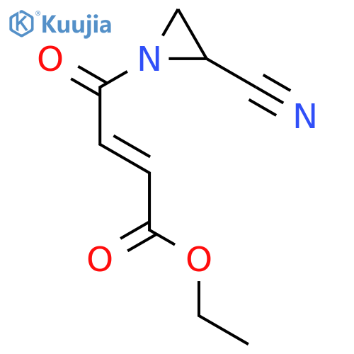 2-Butenoic acid, 4-(2-cyano-1-aziridinyl)-4-oxo-, ethyl ester structure
