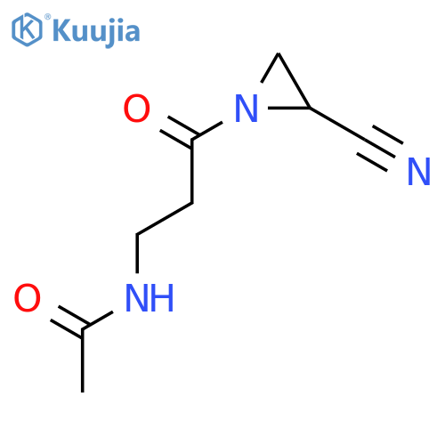 Acetamide, N-[3-(2-cyano-1-aziridinyl)-3-oxopropyl]- structure