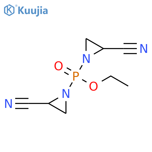 Phosphinic acid, bis(2-cyano-1-aziridinyl)-, ethyl ester structure