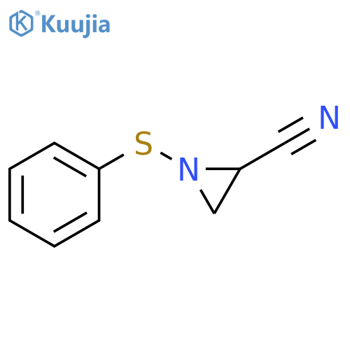 2-Aziridinecarbonitrile, 1-(phenylthio)- structure