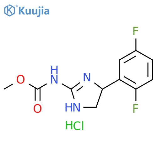 Carbamic acid, [4-(2,5-difluorophenyl)-4,5-dihydro-1H-imidazol-2-yl]-, methyl ester, monohydrochloride (9CI) structure