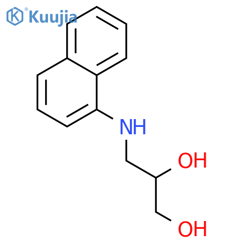 1,2-Propanediol,3-(1-naphthalenylamino)- structure