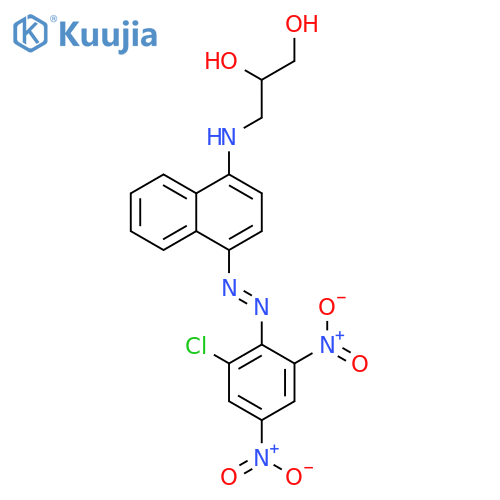 1,2-Propanediol,3-[[4-[2-(2-chloro-4,6-dinitrophenyl)diazenyl]-1-naphthalenyl]amino]- structure
