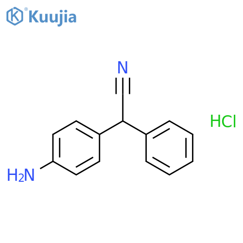 2-(4-Aminophenyl)-2-phenylacetonitrile Hydrochloride structure