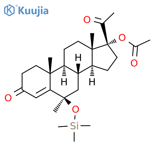 (6R)-17-(Acetyloxy)-6-methyl-6-(trimethylsiloxy)pregn-4-ene-3,20-dione structure