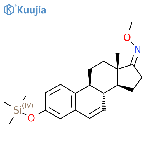 (Z,8R,9S,13S,14S)-N-Methoxy-13-methyl-3-trimethylsilyloxy-9,11,12,14,15,16-hexahydro-8H-cyclopenta[a]phenanthren-17-imine structure