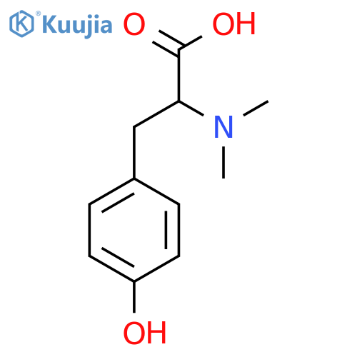 2-(Dimethylamino)-3-(4-hydroxyphenyl)propanoic acid structure