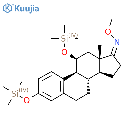 (Z,8S,9S,11S,13S,14S)-N-Methoxy-13-methyl-3,11-bis(trimethylsilyloxy)-7,8,9,11,12,14,15,16-octahydro-6H-cyclopenta[a]phenanthren-17-imine structure