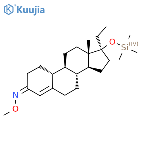 (Z,8R,9S,10R,13S,14S,17S)-17-Ethyl-N-methoxy-13-methyl-17-trimethylsilyloxy-1,2,6,7,8,9,10,11,12,14,15,16-dodecahydrocyclopenta[a]phenanthren-3-imine structure