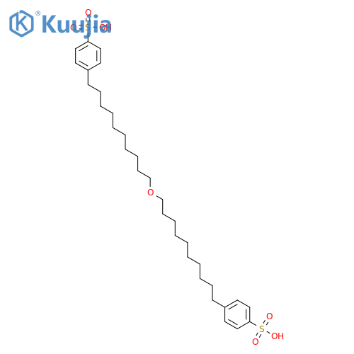 4,4'-oxybis[decylbenzenesulphonic] acid structure