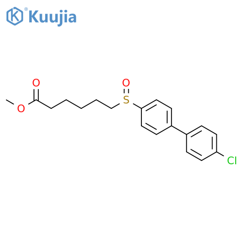 HEXANOIC ACID, 6-[(4'-CHLORO[1,1'-BIPHENYL]-4-YL)SULFINYL]-, METHYL ESTER structure