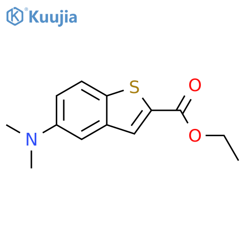 ethyl 5-(dimethylamino)-1-benzothiophene-2-carboxylate structure