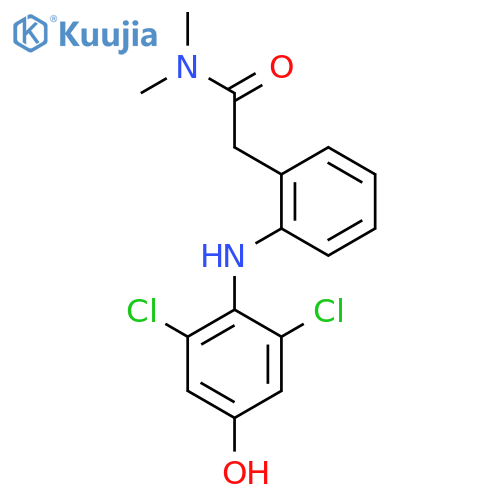 2-2-(2’,6’-Dichloro-4’-hydroxphenylamino)phenyl-N,N-dimethylacetamide structure