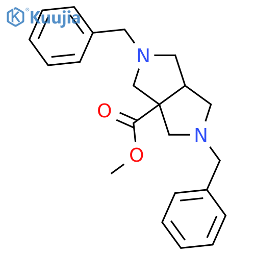 methyl 2,5-dibenzyl-octahydropyrrolo3,4-cpyrrole-3a-carboxylate structure