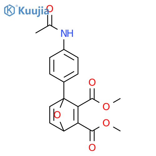 7-Oxabicyclo[2.2.1]hepta-2,5-diene-2,3-dicarboxylic acid,1-[4-(acetylamino)phenyl]-, dimethyl ester structure