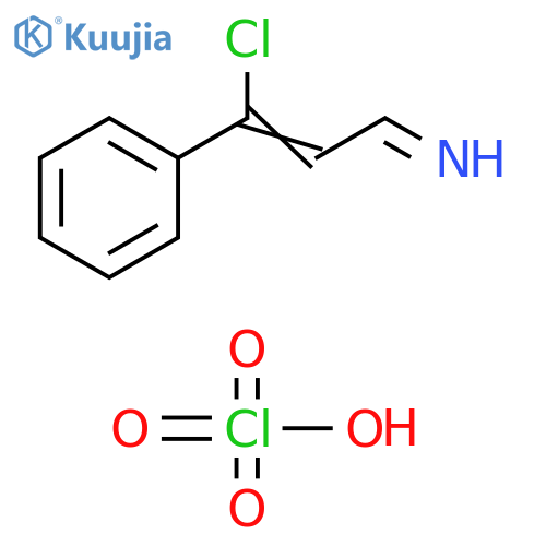 2-Propen-1-imine, 3-chloro-3-phenyl-, perchlorate structure