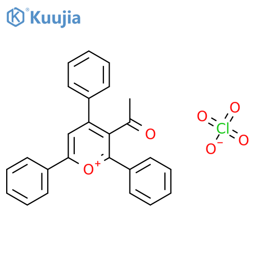 Pyrylium, 3-acetyl-2,4,6-triphenyl-, perchlorate structure