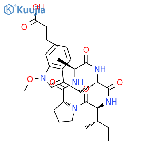 CYCLO(L-ISOLEUCYL-D-PROLYL-6-CARBOXY-L-NORLEUCYL-1-METHOXY-L-TRYPTOPHYL) structure