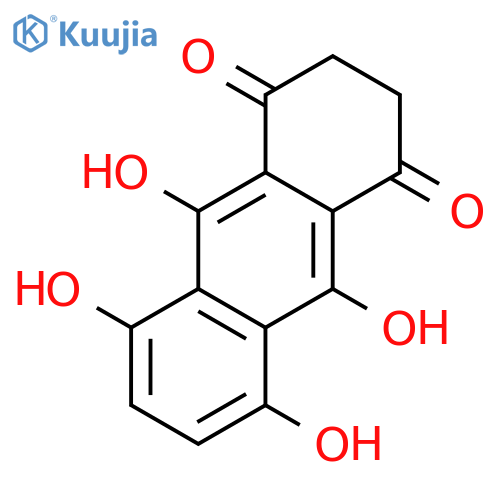 1,4-ANTHRACENEDIONE, 2,3-DIHYDRO-5,8,9,10-TETRAHYDROXY- structure