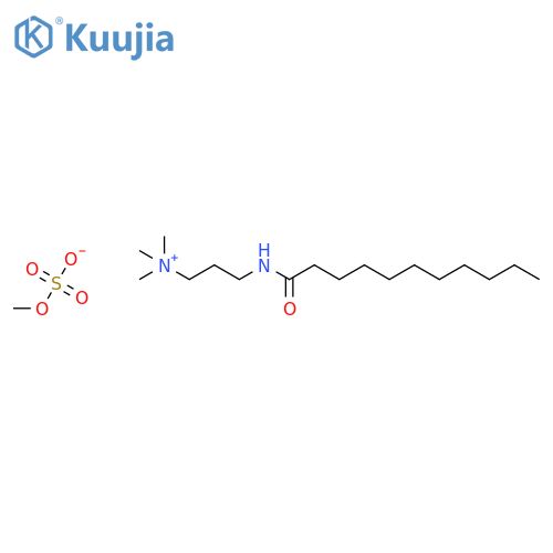 1-PROPANAMINIUM, N,N,N-TRIMETHYL-3-[(1-OXOUNDECYL)AMINO]-, METHYLSULFATE structure