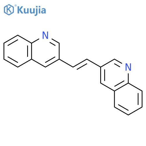QUINOLINE, 3,3'-(1E)-1,2-ETHENEDIYLBIS- structure