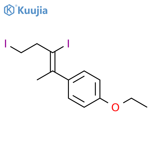 Benzene, 1-[(1E)-2,4-diiodo-1-methyl-1-butenyl]-4-ethoxy- structure