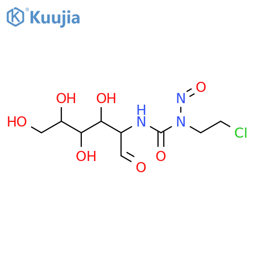 L-Glucose,2-[[[(2-chloroethyl)nitrosoamino]carbonyl]amino]-2-deoxy- structure