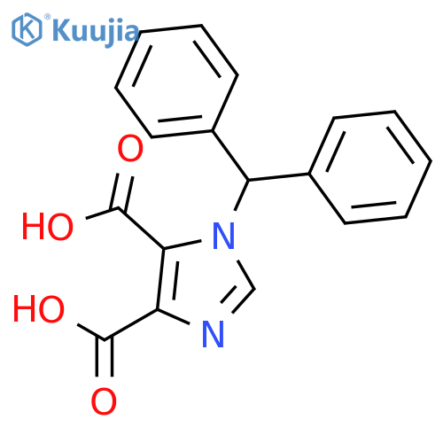 1-Benzhydryl-1H-imidazole-4,5-dicarboxylic acid structure