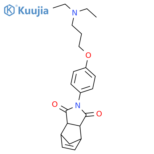4,7-Methano-1H-isoindole-1,3(2H)-dione,2-[4-[3-(diethylamino)propoxy]phenyl]-3a,4,7,7a-tetrahydro- structure