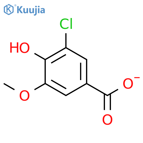 3-chloro-4-hydroxy-5-methoxybenzoate structure